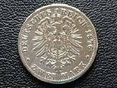 (181) 2 markes 1876m. Vokietija sidabras - nuotraukos Nr. 2