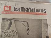 Antikvariniai laikraštis Kalba Vilnius