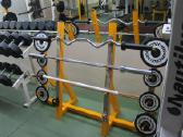 Svarmenų stovas,techno gym štanga ir svoriai.