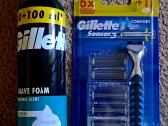 Gillette peiliukai ir putos