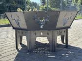 92 cm įspūdingas lauko ugniakuras su griliumi - nuotraukos Nr. 4