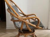 1970-ųjų „papasan“ stiliaus poilsio kėdė - nuotraukos Nr. 2