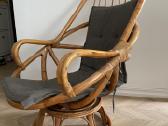 1970-ųjų „papasan“ stiliaus poilsio kėdė - nuotraukos Nr. 4
