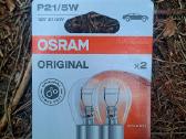 Automobilinės 2 lemputės osram original 12v P21/5w