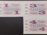 Lietuva 1993 vasario mėn. maisto talonai