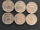 Pietų Afrika Par 1 Rand 1992,94, 97, 98, 2000, 08