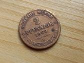 Vokietija- Saksonija 1869 2 pfenigai