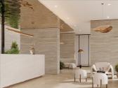 Travertino plytelės vidaus sienų apdailai