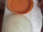 Stipraus plastiko,sena,didelė lėkštė su dangčiu - nuotraukos Nr. 5
