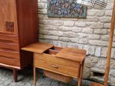 Vintažinis mid century rankdarbių staliukas - nuotraukos Nr. 19
