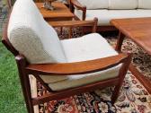 Vintažinė mid century tikmedžio sofa ,foteliai - nuotraukos Nr. 3