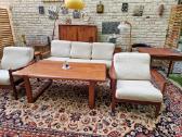 Vintažinė mid century tikmedžio sofa ,foteliai - nuotraukos Nr. 5