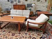 Vintažinė mid century tikmedžio sofa ,foteliai - nuotraukos Nr. 9
