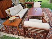 Vintažinė mid century tikmedžio sofa ,foteliai - nuotraukos Nr. 10