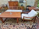 Vintažinė mid century tikmedžio sofa ,foteliai - nuotraukos Nr. 19
