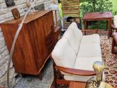 Vintažinė mid century tikmedžio sofa ,foteliai - nuotraukos Nr. 23
