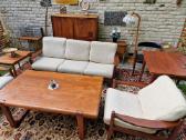 Vintažinė mid century tikmedžio sofa ,foteliai - nuotraukos Nr. 26
