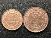 (260) 1/2 ir 1 pensas 1929m. Australija