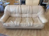 Odinė sofa su foteliais - nuotraukos Nr. 2