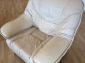 Odinė sofa su foteliais - nuotraukos Nr. 4
