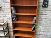 Vintažinė mid century tikmedžio knygų lentyna - nuotraukos Nr. 4