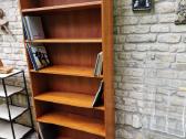 Vintažinė mid century tikmedžio knygų lentyna - nuotraukos Nr. 6
