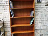 Vintažinė mid century tikmedžio knygų lentyna - nuotraukos Nr. 8