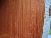 Vintažinė mid century tikmedžio knygų lentyna - nuotraukos Nr. 9