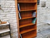 Vintažinė mid century tikmedžio knygų lentyna - nuotraukos Nr. 11