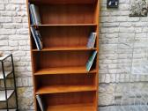 Vintažinė mid century tikmedžio knygų lentyna - nuotraukos Nr. 13