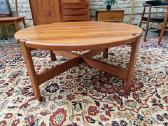 Vintažinis mid century tikmedžio kavos staliukas - nuotraukos Nr. 3