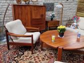 Vintažinis mid century tikmedžio kavos staliukas - nuotraukos Nr. 30