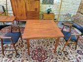 Vintažinis mid century tikmedžio valgomojo stalas - nuotraukos Nr. 2