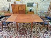 Vintažinis mid century tikmedžio valgomojo stalas - nuotraukos Nr. 5