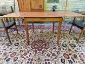 Vintažinis mid century tikmedžio valgomojo stalas - nuotraukos Nr. 11