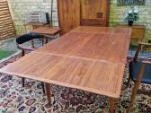 Vintažinis mid century tikmedžio valgomojo stalas - nuotraukos Nr. 28