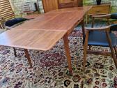 Vintažinis mid century tikmedžio valgomojo stalas - nuotraukos Nr. 29