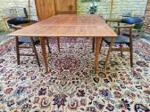 Vintažinis mid century tikmedžio valgomojo stalas - nuotraukos Nr. 31