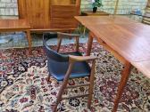 Vintažinis mid century tikmedžio valgomojo stalas - nuotraukos Nr. 33