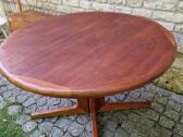 Vintažinis mid century tikmedžio valgomojo stalas - nuotraukos Nr. 3