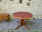 Vintažinis mid century tikmedžio valgomojo stalas - nuotraukos Nr. 10