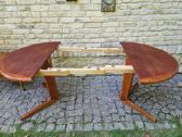 Vintažinis mid century tikmedžio valgomojo stalas - nuotraukos Nr. 12