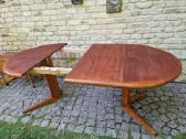 Vintažinis mid century tikmedžio valgomojo stalas - nuotraukos Nr. 14