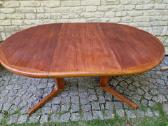 Vintažinis mid century tikmedžio valgomojo stalas - nuotraukos Nr. 15