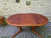 Vintažinis mid century tikmedžio valgomojo stalas - nuotraukos Nr. 17