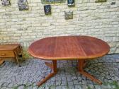 Vintažinis mid century tikmedžio valgomojo stalas - nuotraukos Nr. 18
