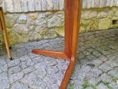 Vintažinis mid century tikmedžio valgomojo stalas - nuotraukos Nr. 32