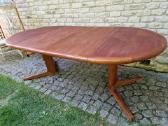Vintažinis mid century tikmedžio valgomojo stalas - nuotraukos Nr. 33