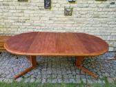 Vintažinis mid century tikmedžio valgomojo stalas - nuotraukos Nr. 34