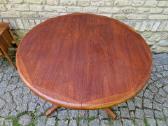 Vintažinis mid century tikmedžio valgomojo stalas - nuotraukos Nr. 36